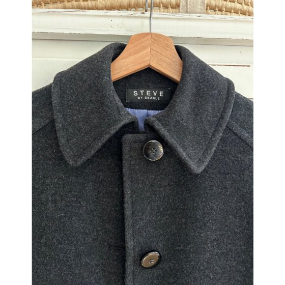 Steve by Searle Wool Coat Sz 2 - Picture 7 of 7